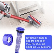 Dyson V7, V8 Animal ve V8 Absolute Kablosuz Elektrikli Süpürge Için 4'lü Filtre Yedeği Hepa Filtre Yedekleri (Yurt Dışından)