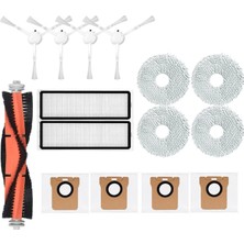 Xiaomi Robot Vakum X10+ X10 Plus B101GL Yedek Parça Aksesuarları Ana Yan Fırça Hepa Filtre Toz Torbası Paspas Bezi (Yurt Dışından)