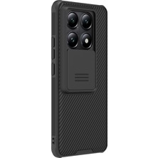 4U Sky Nıllkın Camshield Pro Serisi Için Xiaomi 14T Pro Kılıf Pc+Tpu Slayt Kamera Kapağı Telefon Kapağı-Siyah (Yurt Dışından)