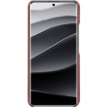 4U Sky Xiaomi Redmi Note 14 Pro 5g Kılıf Buzağı Dokusu Pu Deri Sert Pc Koruyucu Telefon Kapağı-Kırmızı (Yurt Dışından)