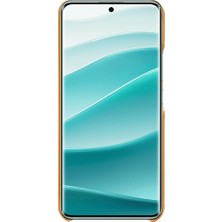 4U Sky Xiaomi Redmi Note 14 Pro+ 5g Kılıf Buzağı Dokusu Pu Deri Sert Pc Koruyucu Telefon Kapağı-Turuncu (Yurt Dışından)