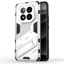 4U Sky Xiaomi Redmi Note 14 Pro+ 5g Kılıf Pc+Tpu Stand-Beyaz ile Darbeye Dayanıklı Telefon Kılıfı Için (Yurt Dışından)