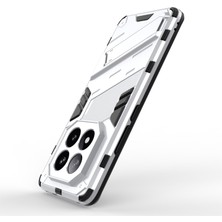 4U Sky Xiaomi Redmi Note 14 Pro+ 5g Kılıf Pc+Tpu Stand-Beyaz ile Darbeye Dayanıklı Telefon Kılıfı Için (Yurt Dışından)