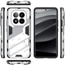 4U Sky Xiaomi Redmi Note 14 Pro+ 5g Kılıf Pc+Tpu Stand-Beyaz ile Darbeye Dayanıklı Telefon Kılıfı Için (Yurt Dışından)
