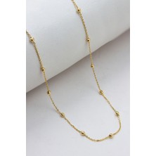 Latif Kuyumcu 14 Ayar Altın Dorika Toplu Zincir 55 cm Altın Zincir LKZNC1102