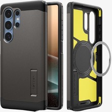 Spigen Galaxy S25 Ultra Kılıf Tough Armor AI MagFit özellikli Gunmetal - ACS08965