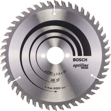 Bosch Optiline Ahşap 190x30 mm 48 Diş Daire Testere Bıçağı - 2608