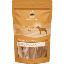 Kito Kurutulmuş Kuzu Kulak Çiğnemelik Köpek Ödül Maması %100 Doğal, Glutensiz, Organik 100 gr (DOG TREAT)