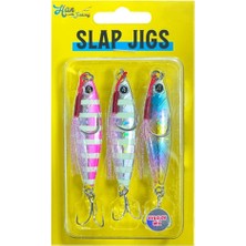 Hanfish Slap Jigs Naturel Mix 15 gr - BLACK SILVER MIX