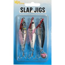 Hanfish Slap Jigs Naturel Mix 10 gr - BLACK SILVER MIX