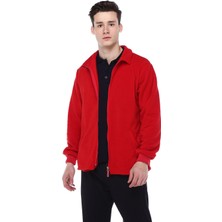 Ağca İş Elbiseleri 2 Cepli Kırmızı Polar