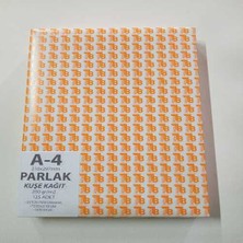 Turuncu Beyaz A-4 Parlak Kuşe 250 gr 125 Li