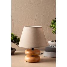 Rovigo Moji Natural Ahşap Gövdeli Abajur