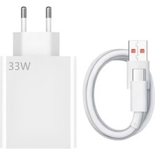 Type-C 33W (Watt) Hızlı Şarj Aleti Adaptörü ve Kablo (Set)