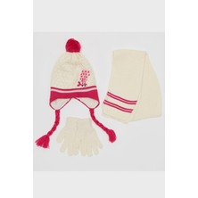 FLORİ Sepet Örgü Kız Çocuk 3'lü Takım