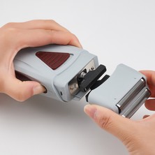 2 Takım Kesme Bıçağı Kemei KM-1102 Clipper Elektrikli Tıraş Makinesi Parçaları Net Gümüş (Yurt Dışından)