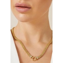 Fiyonk Kuyumculuk 14 Ayar Altın Double Sıralı Tondo Kolye