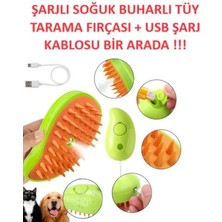 Rozia Fırça Tüy Tarama Toplama Fırçası Buharlı Şarjlı Kedi Köpek Evcil Hayvan Fırçası Tarak Soğuk Buhar