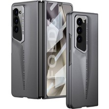 ZORE Galaxy Z Fold 6 Kılıf Ultra Ince Kamera Korumalı Sert Rubber Zore Procase Kapak-Gri