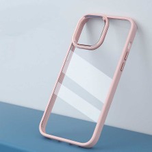 ZORE Apple iPhone 14 Pro Max Kılıf Krom Kapak-Kırmızı