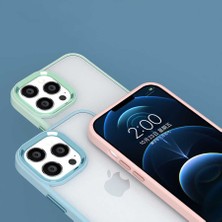 ZORE Apple iPhone 14 Pro Max Kılıf Krom Kapak-Kırmızı