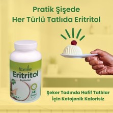 Fibrelle Eritritol Ketojenik Diyete Uygun Tatlandırıcı 400 gr Sıfır Kalori Erythritol