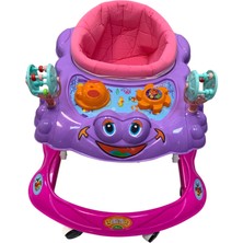 7 Ayak mor pembe Ninja Modeli Bebek Yürüteç
