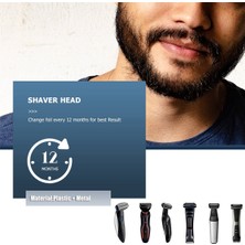 Augusts Philips Bodygroom Bg 2024 - 2040 S11 Yss2 Yss3 Serisi Için 3'lü Tıraş Başlığı Yedek Giyotin Fırçalı (Yurt Dışından)