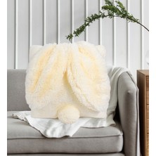 Ayıcı Oyuncak Tavşan Kulaklı Kırlent Yastık - Sevimli Ev Dekorasyonu Için Ideal