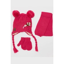 Çift Ponponlu Ayıcıklı Takım