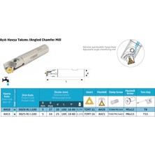 Teknik 25 mm Çap Açılı Pah Freze D020-R1 L100 (TCMT16) AH15