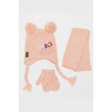 FLORİ Çift Ponponlu Ayıcıklı Takım