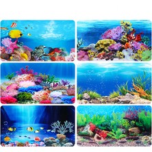 Bir Stil 40X60CM Pvc Çift Taraflı Akvaryum Dekorasyon Poster Balık Tankı Arka Plan Sticker Deniz Acuario Dekor Süs Ornament Dekoratif Aksesuarlar (Yurt Dışından)