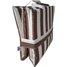 Mirzade Plaj Minderi Çanta Katlanır Su Geçirmez-Kahve Krem