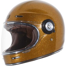 Torc T-1 Newport Mega Flake Kapalı Motosiklet Kaskı Altın