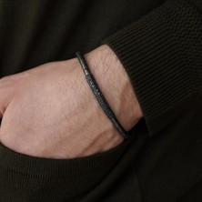 Siyah Piton Altın Bileklik