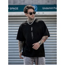 Mercoledi Baskılı Oversize Erkek T-Shirt Salaş Boyfirend