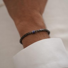 Altıntaş Lapis Taşlı Siyah Altın Bileklik