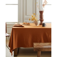 Premium | Keten Tarçın Masa Örtüsü 100 x 100 cm