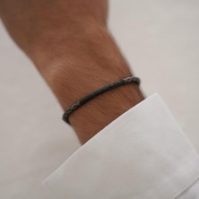 Altıntaş Ince Siyah Piton Altın Bileklik