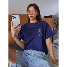 Mercoledi We Love Baskılı Oversize T-Shirt