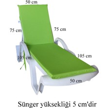 Mirzade Şezlong Minderi Standart  Su Geçirmez Malzeme-F.yeşil