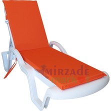 Mirzade Şezlong Minderi Standart  Su Geçirmez Malzeme-Turuncu