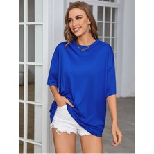 Düz Basic Unisex Oversize Salas T-Shirt Boyfriend