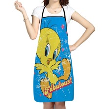Lianghao Shopb No.6 Tarzı 50X75Cm Mutfak Önlüğü Tweety Kuş Çizgi Film Baskılı Kolsuz Oxford Kumaş Önlükler Kadın Erkek Ev Temizlik Araçları Yaratıcı Ler (Yurt Dışından)