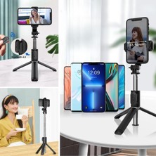 Çetiner Group Masaüstü Tripod Olabilen Telefon Tutuculu Kablosuz Kumandalı Selfie Çubuğu