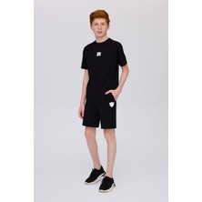 Nebbati  Erkek Çocuk Siyah Tshirt