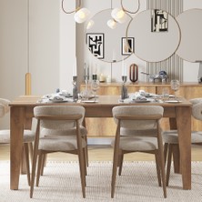 Sephia Açılır Yemek Masası - Oslo Ceviz 160 x 75 x 90  cm