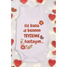 4\'lü Paket Teyze Baskılı Pamuk Atlet Zıbın