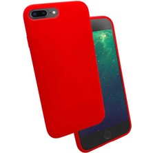 Musal iPhone 7 Plus / 8 Plus Kılıf Kadife İç Yüzey Wireless Destekli Silk Silikon